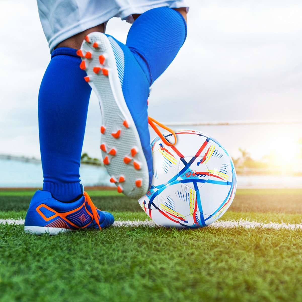 サッカーボール  ブリリアントストライカー マルチカラーボール